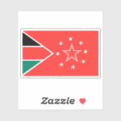 Vlag van het Mandera County, de Republiek Kenia Sticker (Vel)