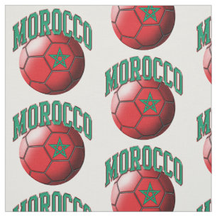 Vlag van het Marokkaanse Voetbal Patroon Stof