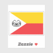 Vlag van het Marquesaanse volk, Polynesië, Oceanië Sticker (Vel)