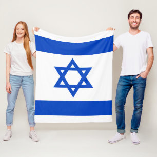 Vlag van het medium van de staat Israël Fleece Deken