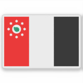 Vlag van het Melanesische Meriam volk, Oceanië Sticker