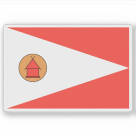 Vlag van het Merina-volk, Madagaskar Sticker