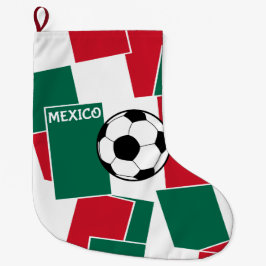 Vlag van het Mexicaanse Football Grote Kerstsok