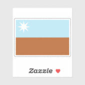 Vlag van het Muruwari volk, Oceanië Sticker (Vel)