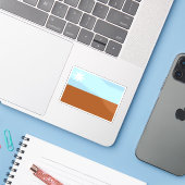 Vlag van het Muruwari volk, Oceanië Sticker (Laptop met iPhone)