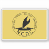 Vlag van het Nationaal Hoofdstedelijk District, Pa Sticker (Voorkant)