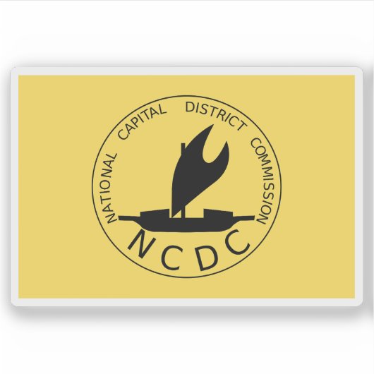 Vlag van het Nationaal Hoofdstedelijk District, Pa Sticker (Voorkant)