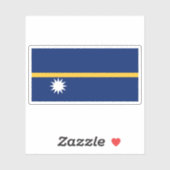 Vlag van het Nauruaanse volk, Micronesië, Oceanië Sticker (Vel)