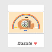 Vlag van het Navajo volk, Verenigde Staten Sticker (Vel)