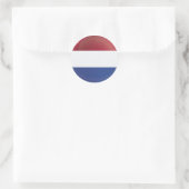 vlag van het Nederlandse Ronde-pictogram Ronde Sticker (Tas)