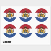 Vlag van het Nederlandse Wapenschild Stickers (Vel)