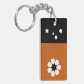 Vlag van het noordelijk gebied (AUSTRALIË) Sleutelhanger (Voorkant Links)