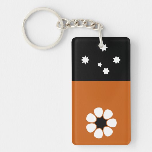 Vlag van het noordelijk gebied (AUSTRALIË) Sleutelhanger (Voorkant)