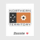 Vlag van het noordelijk gebied (AUSTRALIË) Sticker (Vel)