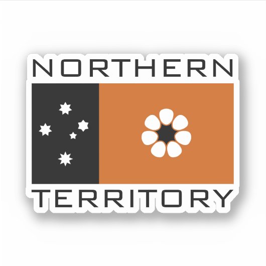 Vlag van het noordelijk gebied (AUSTRALIË) Sticker (Voorkant)