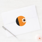vlag van het noordelijk gebied ronde sticker (Envelop)