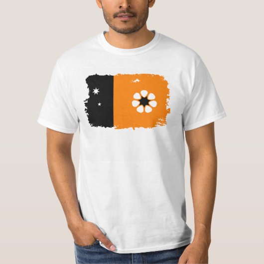 vlag van het noordelijk gebied t-shirt (Voorkant)