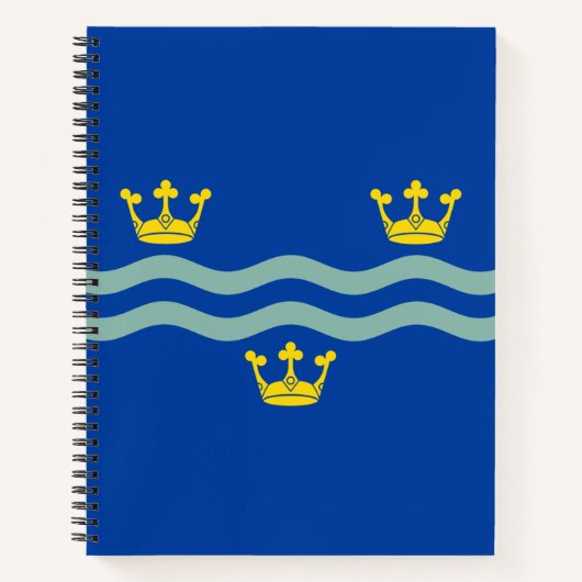 Vlag van het Notitieboek Cambridgeshire (VK) (Voorkant)