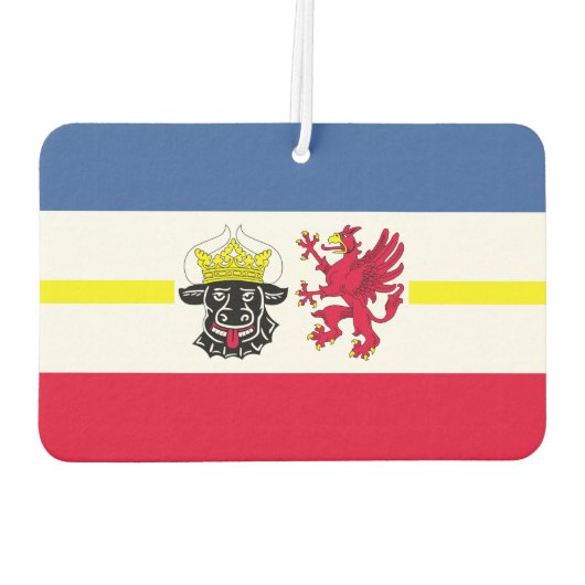 Vlag van het Notitieboek Mecklenburg-Western Pomme Luchtverfrisser (Achterkant)