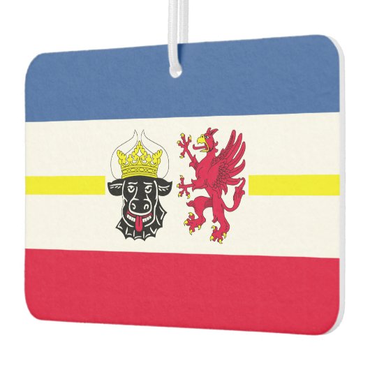 Vlag van het Notitieboek Mecklenburg-Western Pomme Luchtverfrisser (Links)