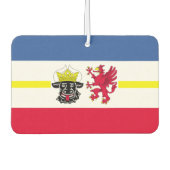 Vlag van het Notitieboek Mecklenburg-Western Pomme Luchtverfrisser (Voorkant)