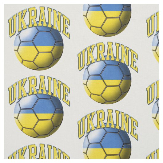 Vlag van het Oekraïense Voetbal Pattern Stof (Swatch)