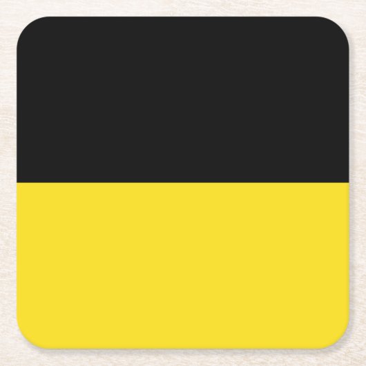 Vlag van het Onderzetter Baden-Württemberg Square (Voorkant)