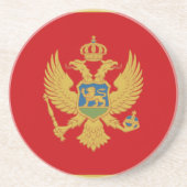 Vlag van het Onderzetter Montenegro (Voorkant)