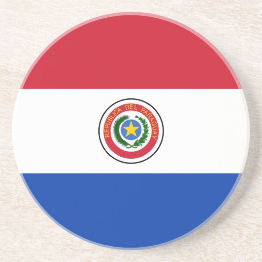 Vlag van het Onderzetter Paraguay (Voorkant)
