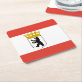 Vlag van het Onderzetter van het Square Paper Berl (Schuin)