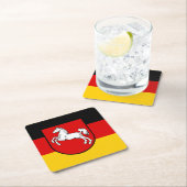 Vlag van het Onderzetter van Nedersaksen Square Pa (Insitu)