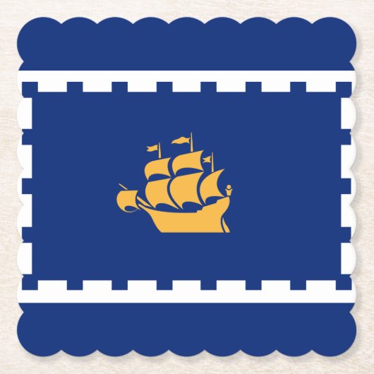 Vlag van het Onderzetter van Quebec City Paper (Voorkant)