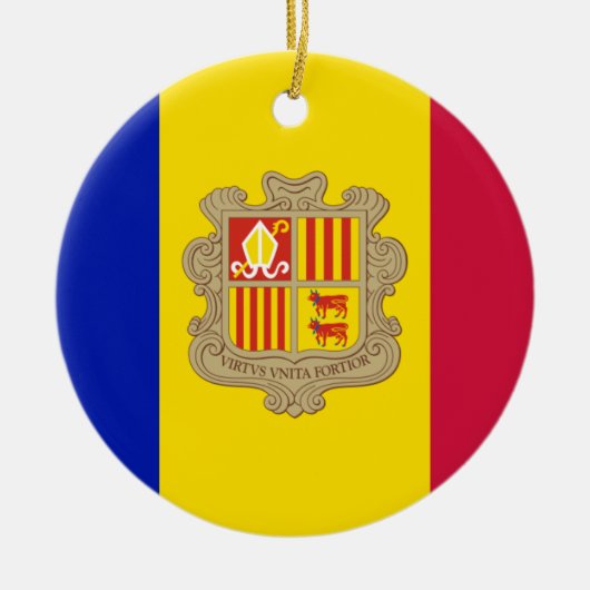 Vlag van het Ornament Andorra (Voorkant)