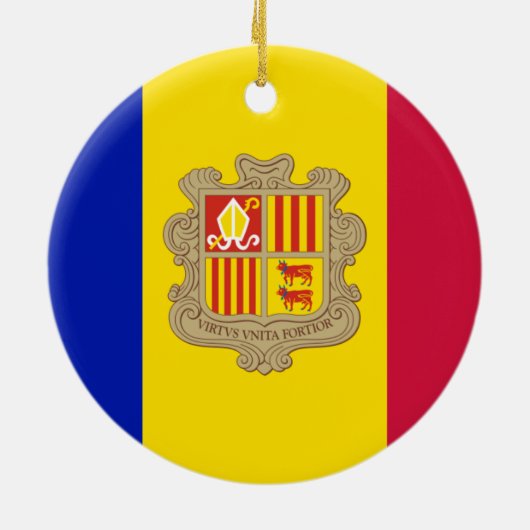 Vlag van het Ornament Andorra (Achterkant)
