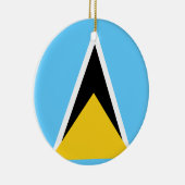 Vlag van het Ornament Saint Lucia (Rechts)