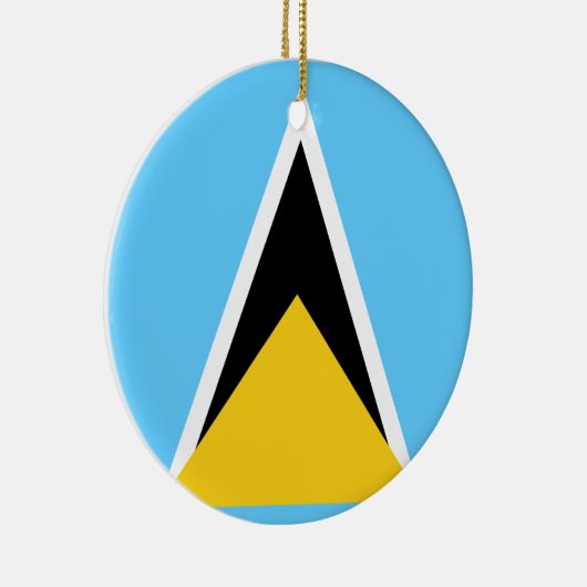 Vlag van het Ornament Saint Lucia (Rechts)