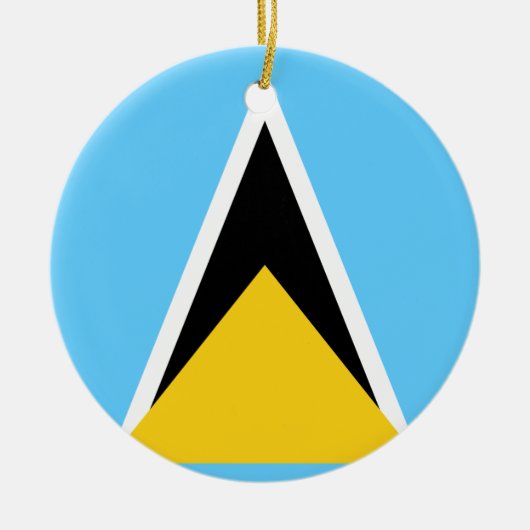 Vlag van het Ornament Saint Lucia (Voorkant)