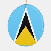 Vlag van het Ornament Saint Lucia (Links)