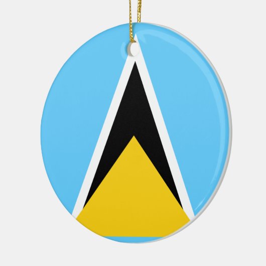 Vlag van het Ornament Saint Lucia (Links)