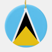 Vlag van het Ornament Saint Lucia (Achterkant)