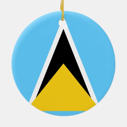 Vlag van het Ornament Saint Lucia (Achterkant)