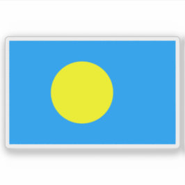Vlag van het Palauan volk, Micronesië, Oceanië Sticker