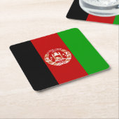 Vlag van het patriottische Afghanistan Kartonnen Onderzetters (Schuin)