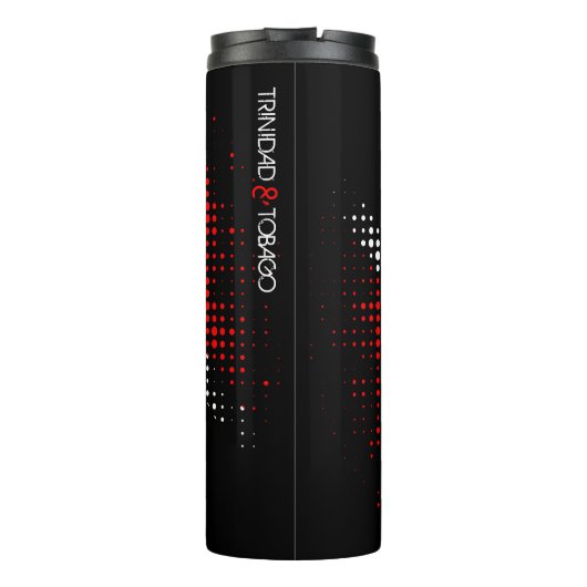 Vlag van het Patroon van de Dot van Trinidad en To Thermosbeker (Achterkant)