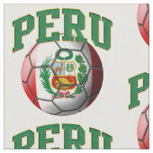 Vlag van het Peru Peruaanse Voetbal Pattern Stof (Close Up)