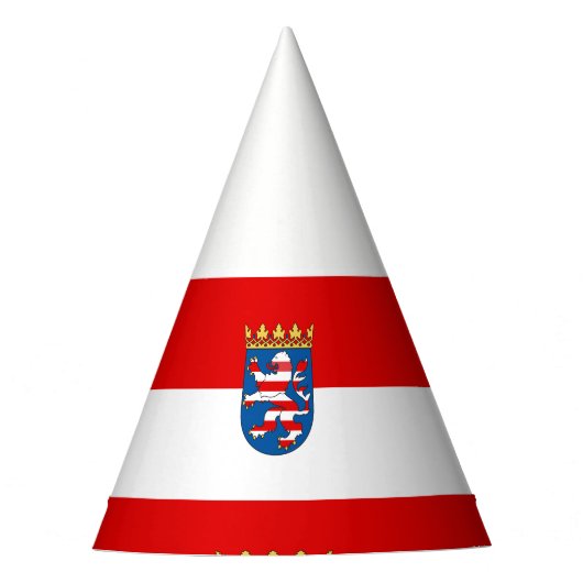 Vlag van het Pet van de partij Hessen Feesthoedjes (Voorkant)