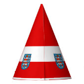 Vlag van het Pet van de Thüringen-partij Feesthoedjes (Achterkant)