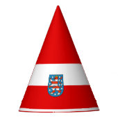Vlag van het Pet van de Thüringen-partij Feesthoedjes (Voorkant)