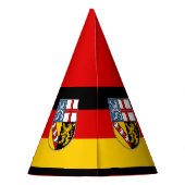Vlag van het Pet van Saarland Feesthoedjes (Achterkant)
