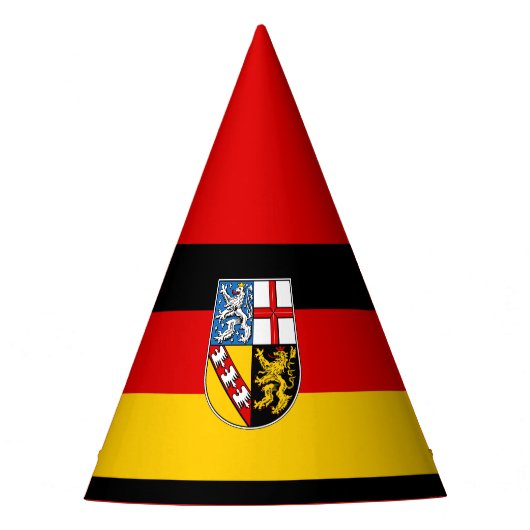 Vlag van het Pet van Saarland Feesthoedjes (Voorkant)